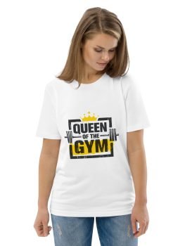 Queen of the Gym Unisex organic cotton gym t-shirt - Image 3